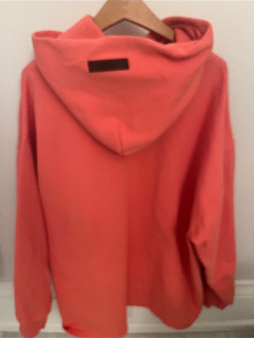 Essentials Fear of God Coral Crewneck Hoodie with Subtle Logo - Picture 6 of 12